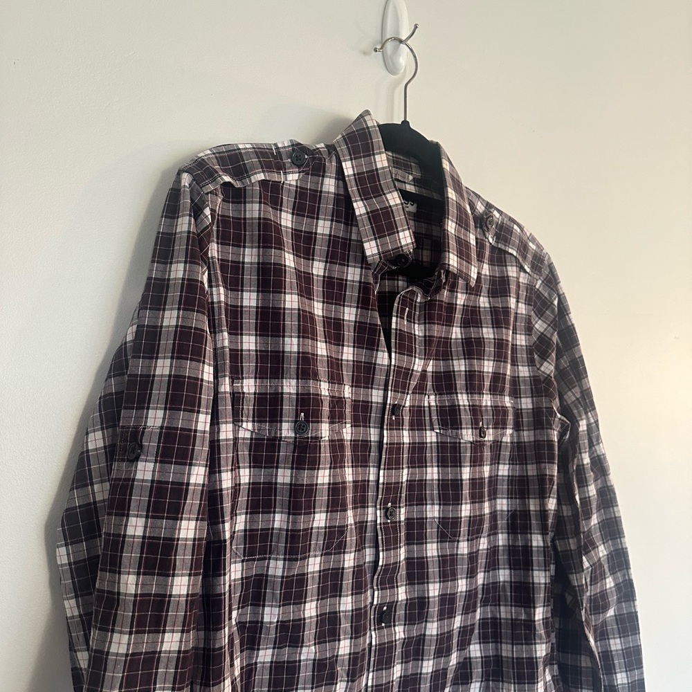 Express Fitted Button-Up Shirt - Size M - 100% Cotton - EUC - Picture 3 of 8